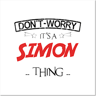 Don't Worry, It's A Simon Thing, Name , Birthday, given name Posters and Art